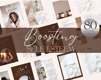 Boosting Self Esteem Brandable eCourse | Life Coaching Tools | Lead Magnet Workbook | Life Coach Workbook