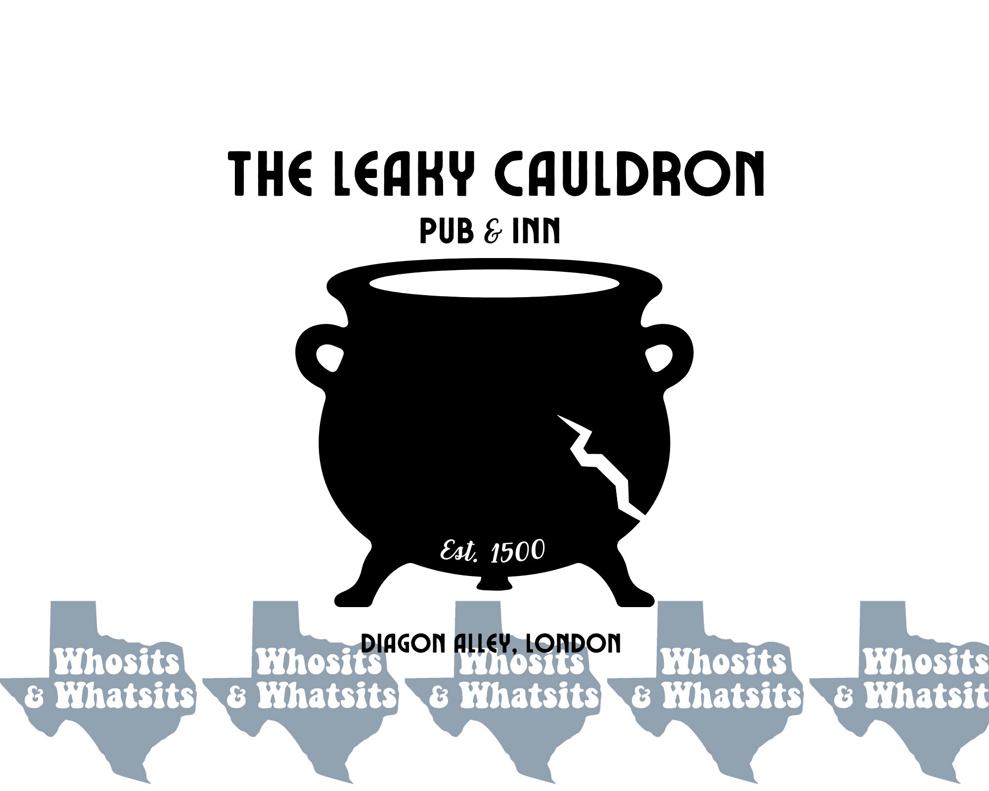 Leaky Cauldron Design Cut File for Silhouette / Cricut® Logo for Shirts ...