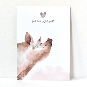 POSTKARTE Liebeserklärung • Herzensbotschaft für Freund, Freundin, Kind, Mama, Papa • Spruch-Postkarte als Geschenk und Wertschätzung