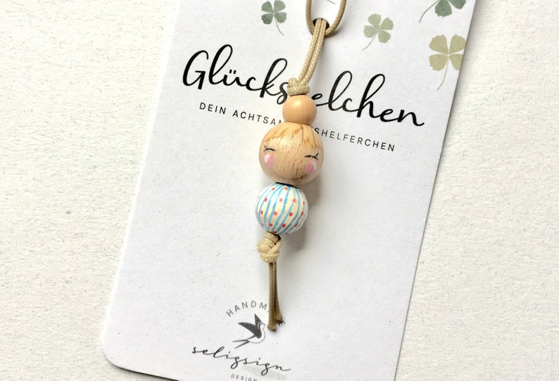 GLÜCKSEELCHEN mindfulness helper companion & lucky charm special gift for school children, teenagers and adults Mädchen