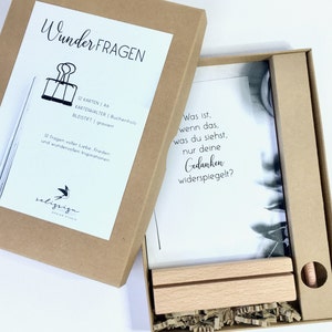 WUNDERFRAGEN Kartenset • Selbstcoaching • Journaling • Liebe, Frieden, wundervolle Inspiration • Mutmacher • Reflexionskarten • Impulskarten