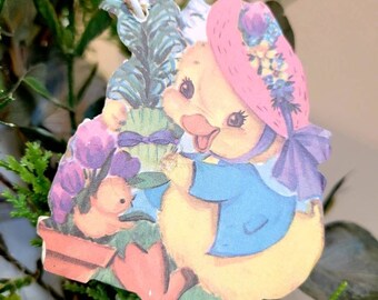 Retro Easter Ornament, Easter Ornament, Vintage Easter Decor, Gift, Vintage Easter, Vintage Ornament, Easter Decor, Retro Easter, Napco