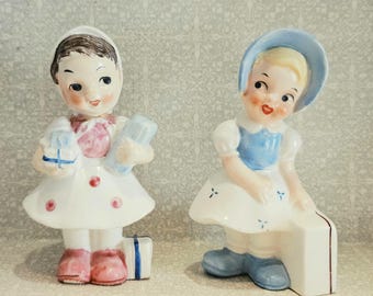 Conjunto vintage raro de Ucagco para niñas, Ángel vintage, Ucagco, Napco, Lefton, Ángel, Regalo, Decoración vintage, Decoración infantil vintage, Regalo para ella, Japón