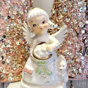 Napco April Angel, April Angel, Vintage Decor, Birthday Angel, Easter Decor, Vintage Angel, Gift, Napco, Lefton, Vintage Easter, Easter Gift