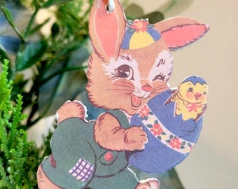 Retro Ornament, Vintage Easter Decor, Vintage Easter, Gift, Easter Decor, Vintage Decor, Easter Gift, Gift, Retro Easter, Easter Ornament