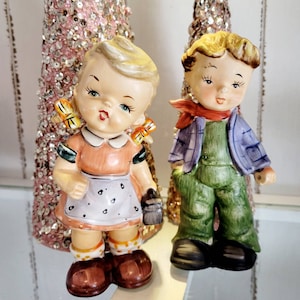 Vintage Ceramic Children, Vintage Decor, Hummel, Vintage Easter, Easter Decor, Gift, Kitsch, Napco, Lefton, Vintage Childrens Decor, Relpo