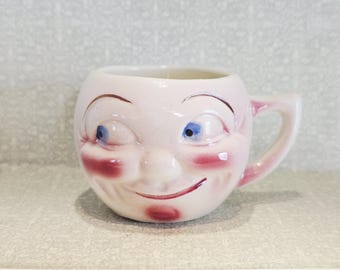 Taza vintage RARA del Hombre en la Luna, Napco, Lefton, Decoración Vintage, Taza Vintage, Cocina Vintage, Regalo, Decoración Retro, Checa, Holt Howard, Rubens