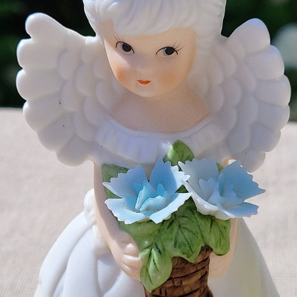 Vintage Brinns Angel, Vintage Angel, Vintage February Angel, February Birthday Angel, Angel of the Month, Napco Angel, Lefton Angel, Gift