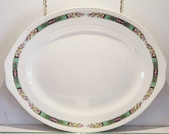 Vintage Serving Platter, Vintage Decorative Plate, Vintage Home Decor, Vintage Kitchen Decor, Antique Dish, Vintage Turkey Plate, Gift