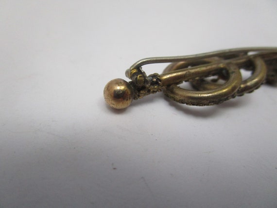 Antique Victorian Gold Filled Fancy Bar Pin Brooch - image 4