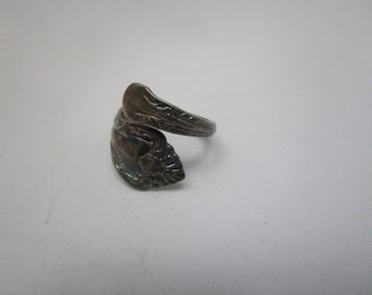Antique Silver Plate Spoon Handle Ring