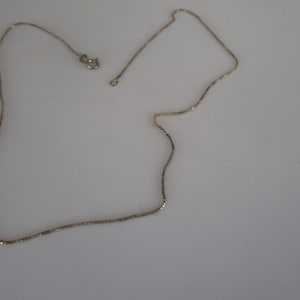 18&quot; Italian Long Sterling Box Chain Necklace