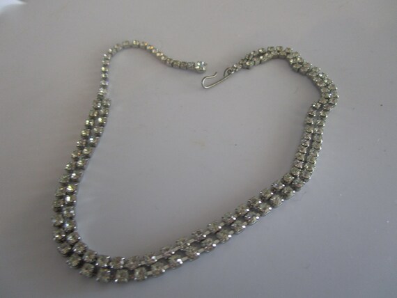 Vtg Channel Rhinestones High Fashion Necklace - image 1