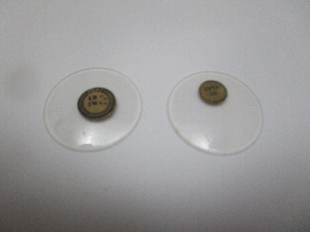 Antique Glass Pocket Watch Crystals Lot of 2 VTF Etsy