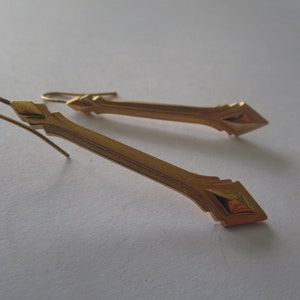 Retro Modern Designer Monet Long Dangle Pierced Earrings