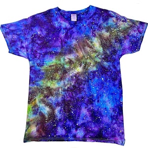 Deep space galaxy tie dye shirt