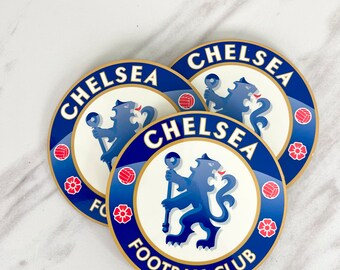 Chelsea Soccer Football England Coasters Round Cork Backing