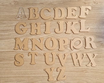Personalized letter keyrings