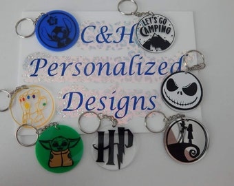 Character keychains