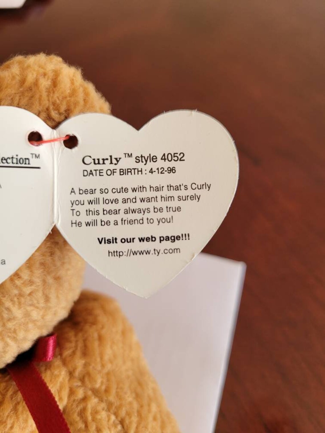 RARE Curly Beanie Baby With Hang Tag Error - Etsy