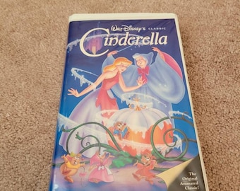 Rare Walt Disney Classic Cinderella Black Diamind VHS