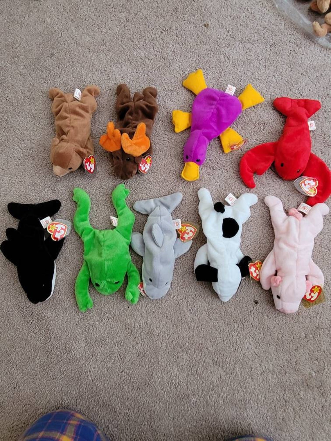 Rare TY Original 9 Beanie Babies Collection Etsy