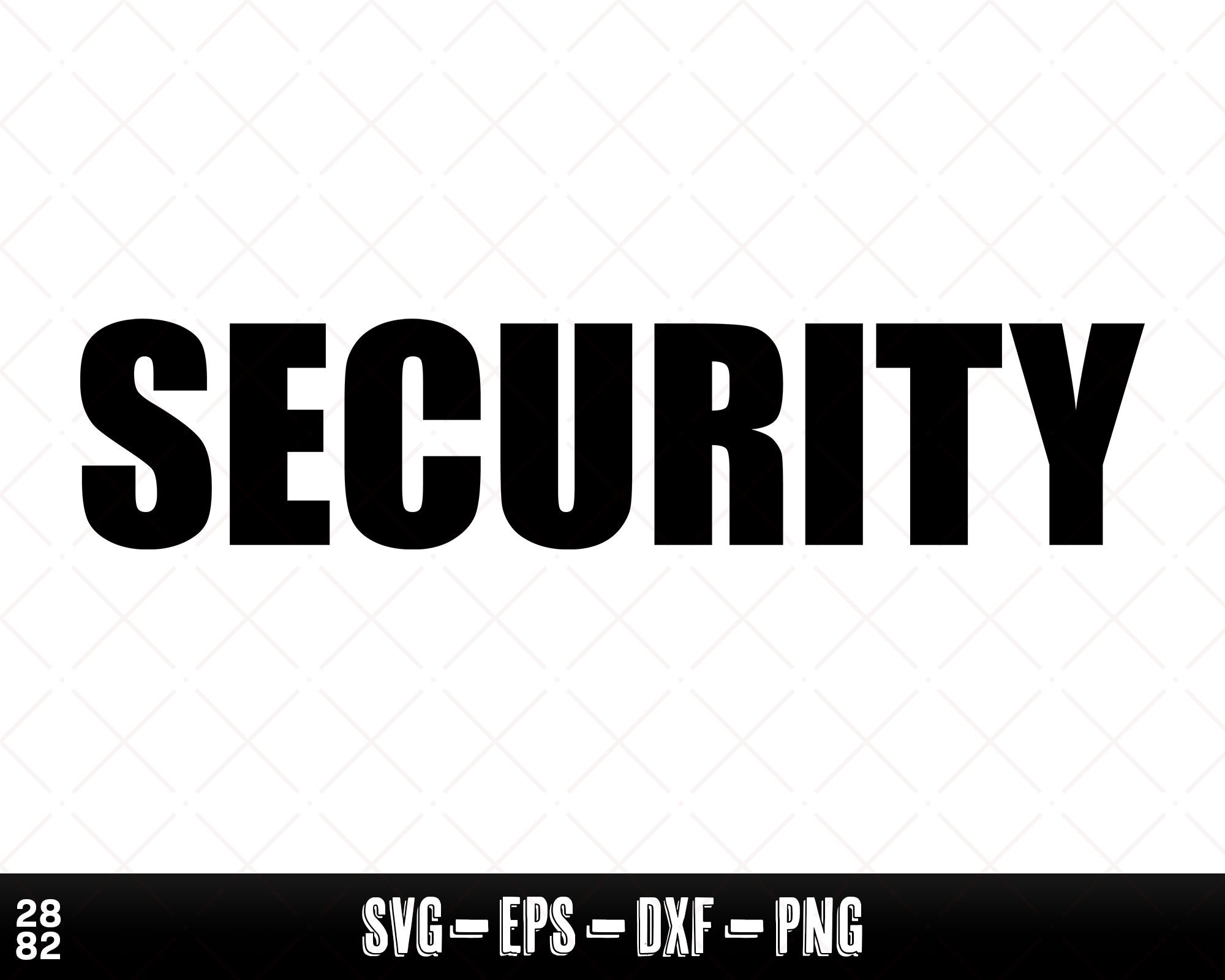 Security Word SVG Files Security Guard Text SVG Security Etsy
