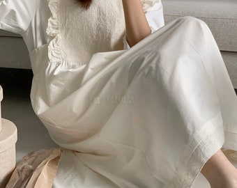 Pure cotton prill apron dress