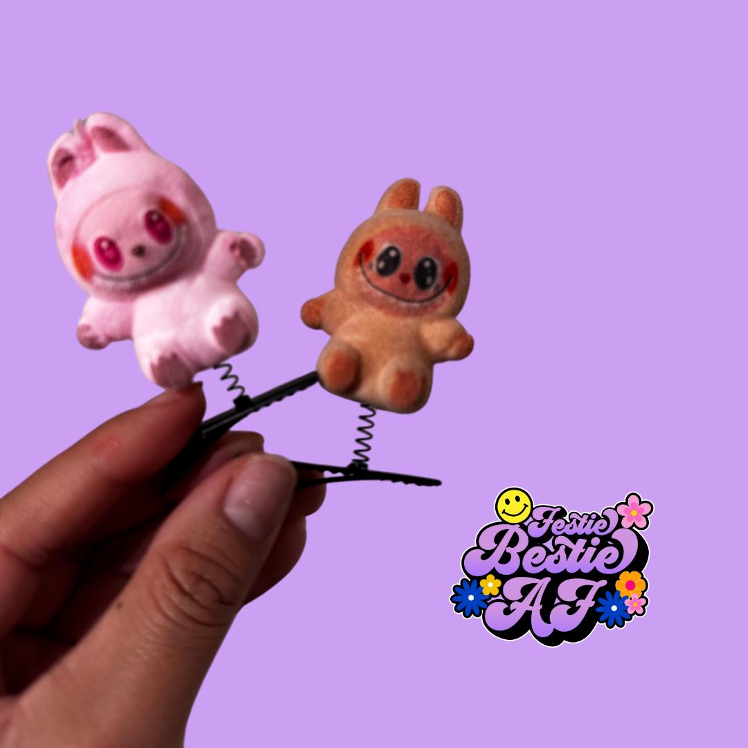 LAST RESTOCK 4 Pack Mixed Clips| Monster Cuties| Festival Clips