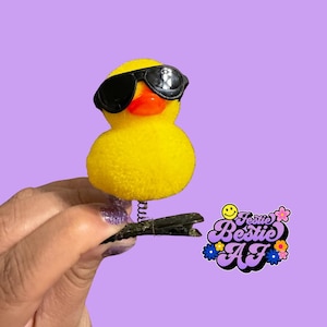 3 pack mixed sunglasses duck| duck trinket| duck hair clip| rave toys| edm| plur