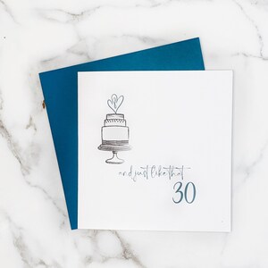 en zomaar | huwelijksverjaardag kaart . modern.  vierkant. 6 "x 6" . getextureerd linnen papier . kleur coördinerende envelop