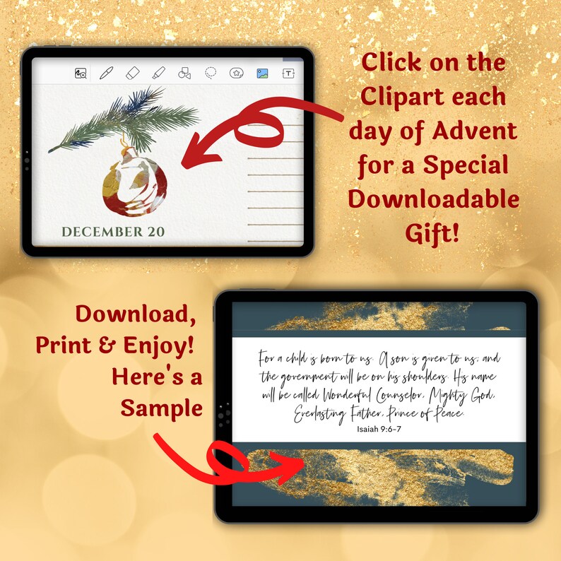 Digital Advent Calendar A Christmas Season of Wonder - Etsy