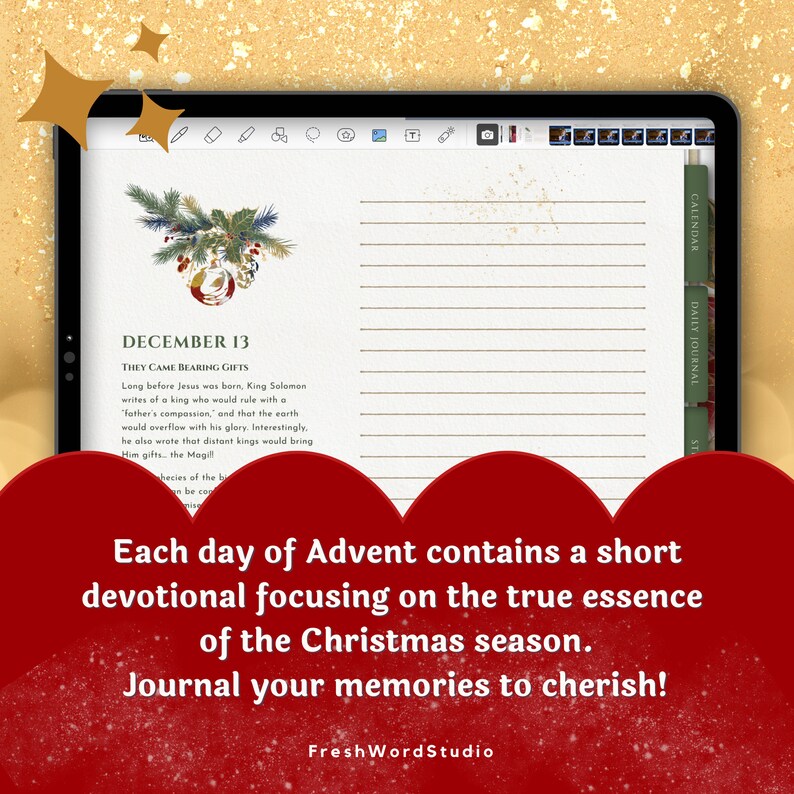 Digital Advent Calendar A Christmas Season of Wonder - Etsy