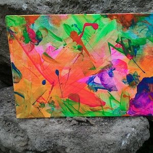 Abstract Neon & Blacklight Painting