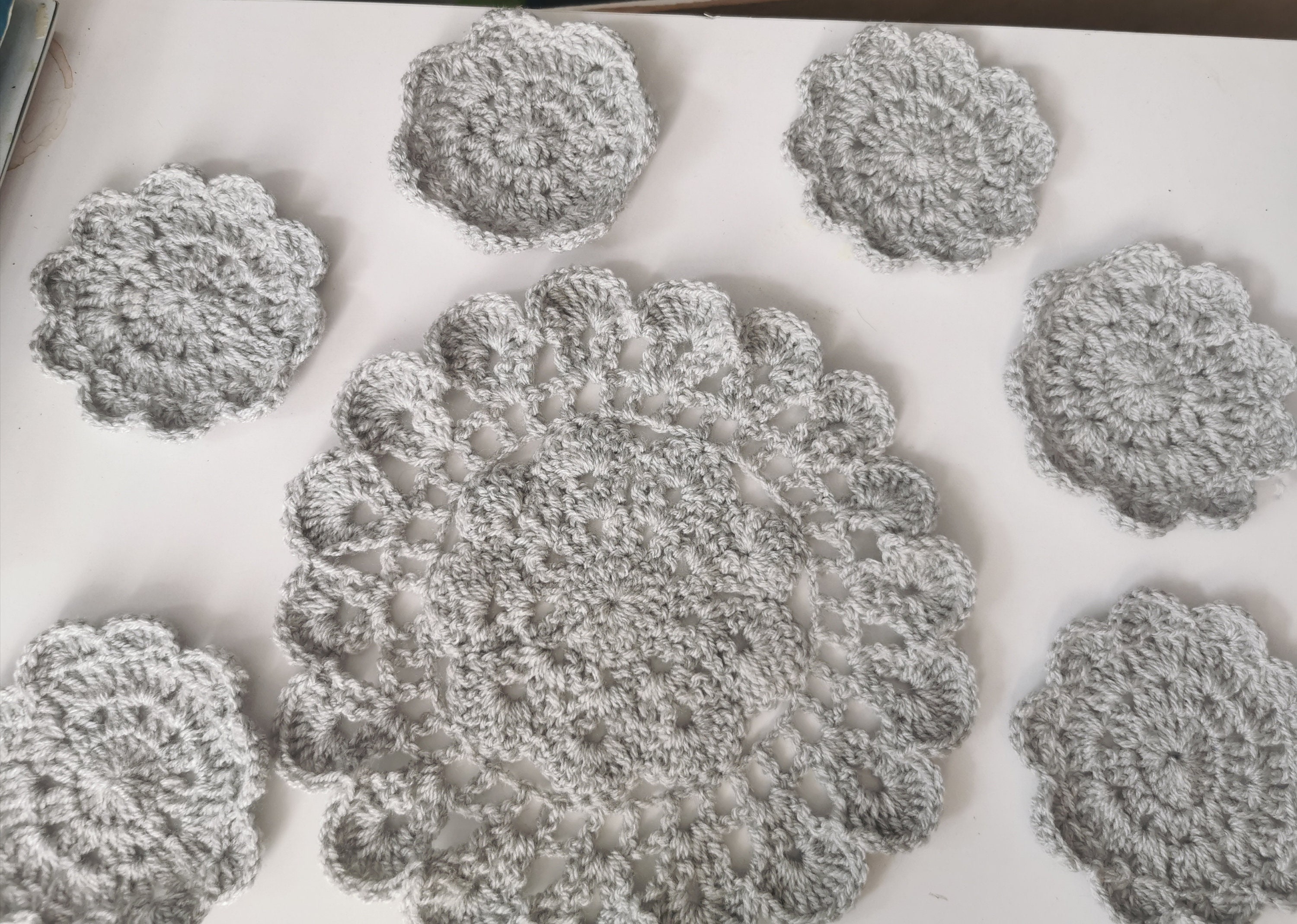 Sous Verre et Napperons en Laine