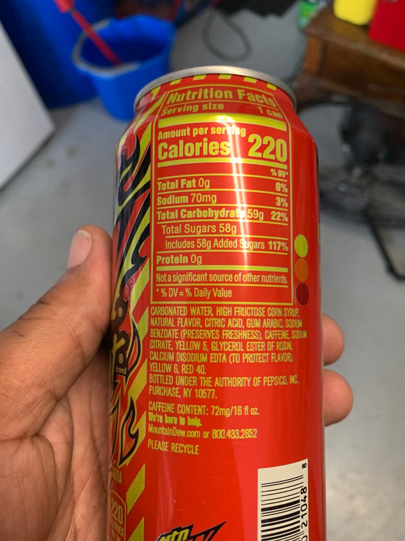 Mountain Dew Flaming Hot Cheetos Soda One 16oz Can Etsy Hong Kong
