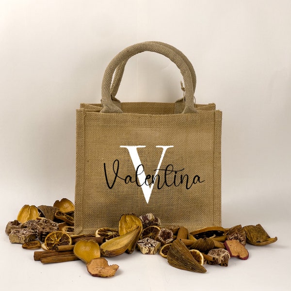 Jute-Tasche personalisiert mit Namen