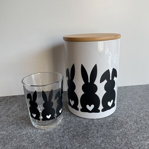 Hasen Aufkleber - Vinylsticker Ostern - 3 Hasen - Süße Osterfreude: Aufkleber für festliche Dekorationen – handgefertigt und einzigartig!