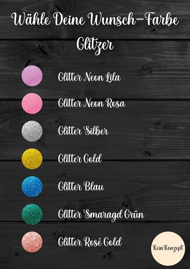Op de afbeelding: Een selectie van glitterkleuren voor knutselprojecten. De kleuren omvatten neonroze, neonpaars, zilver, goud, blauw, smaragdgroen en roosgoud.