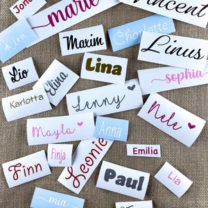 Personalized stickers - vinyl stickers - with name or saying