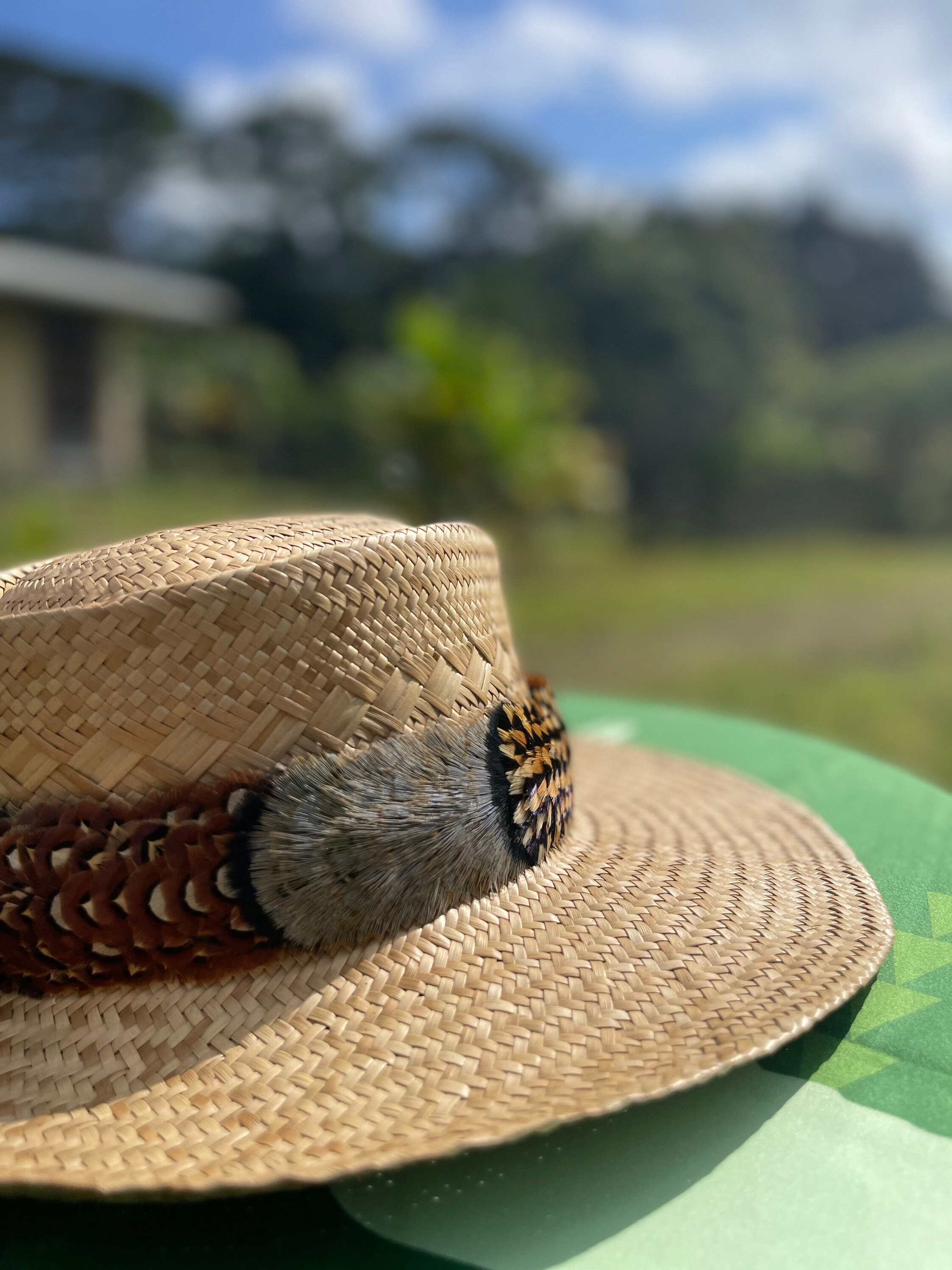 Humu Papa Hawaiian Feather Hat Band 25