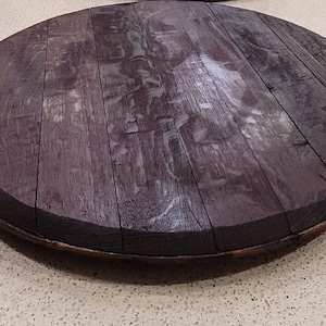 Wine Barrel Head Lazy Susan
