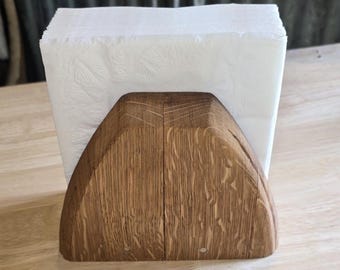 French Oak Wine Barrel Napkin Holder