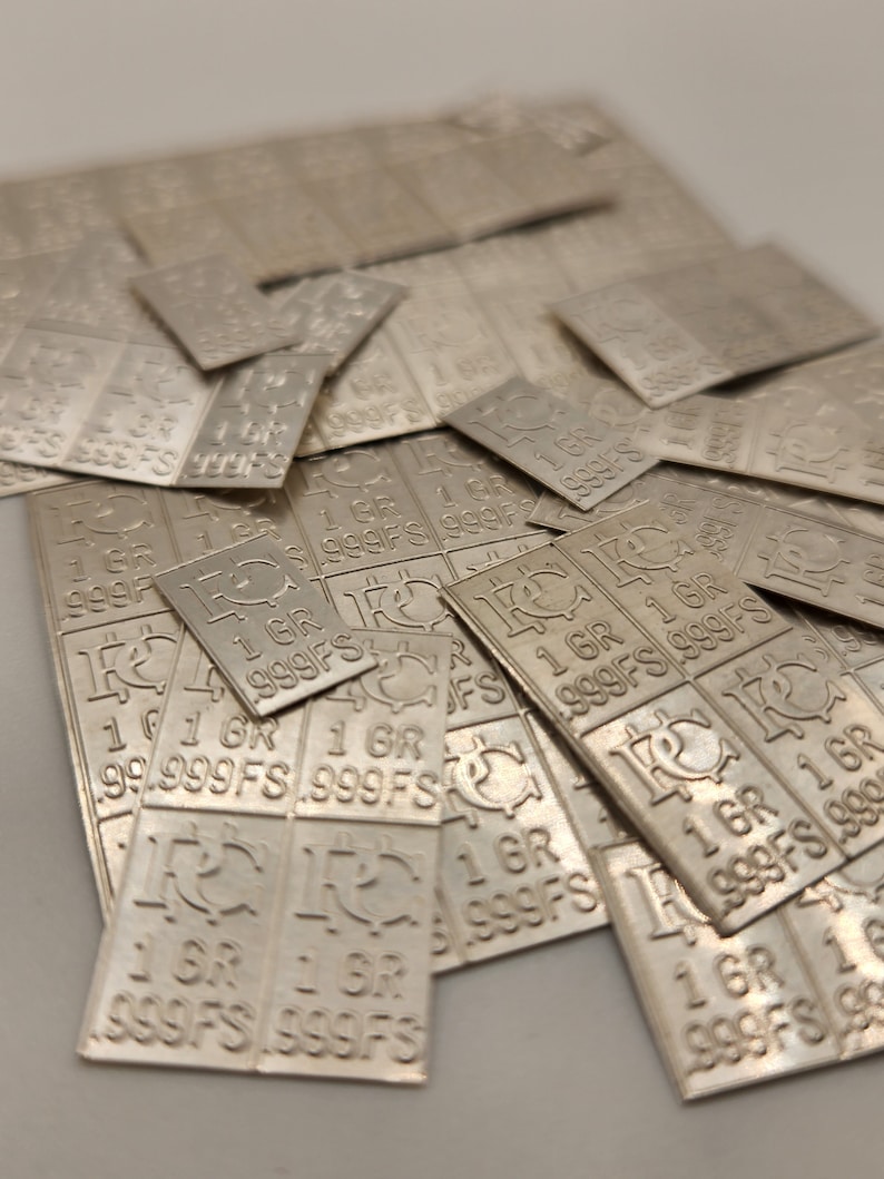 One Pure Silver Bar 1 Grain - Etsy