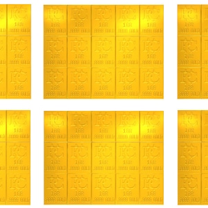 Six 1 Gram Gold Snap Bars Breaks into 15 One GR Bars .9999 One Gram Gold Bar Preppers Money FREE Silver Like Valacmbi Bars Prepper Bar Au Ag