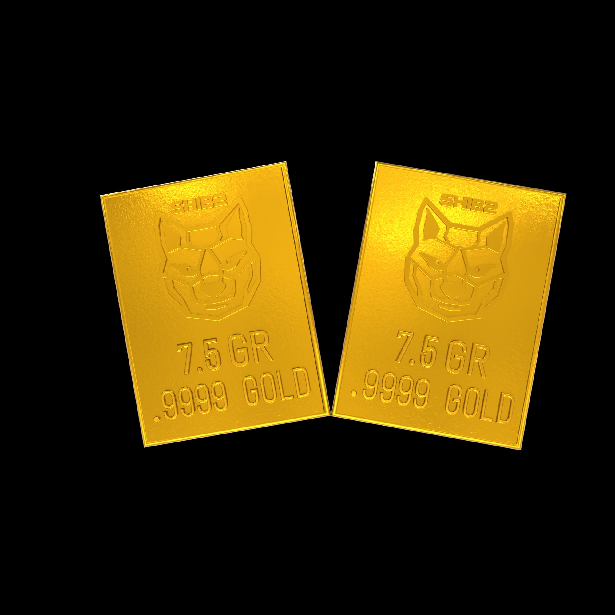 1 Gold SHIB2 Snap Bar Breaks Into Two 7.5 Grain Bars Gold Bullion Precious  Metal AG Gold Stamp Free Silver Included Crypto Currency Meme - Etsy