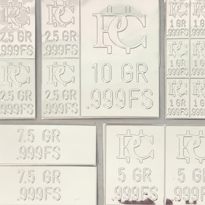 Trading Cards 1 Gram Silver 5grams of Silver .999 Silver Bullion (5 pack) 1g each, Perfect for Fractional Trading