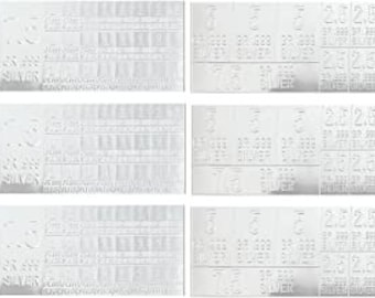 Sheet Silver Bars That Snap Apart In Protective Sleeve  Silver Bullion .999 silver Silver Gram Silver Stamps (6 pack)