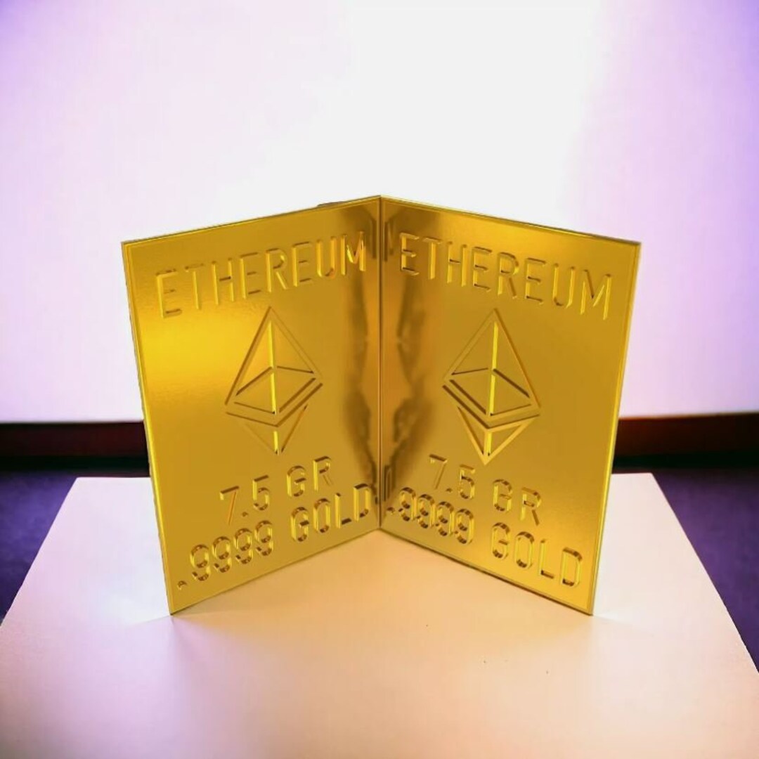 イーサリアム ETH 1 グラム金地金 .9999 - 2x 7.5 グレインのバーにスナップ - 真正性検証済み フリー シルバー - Etsy 日本