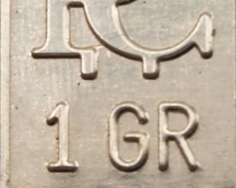 1 .999 Silver Bar 1 Grain